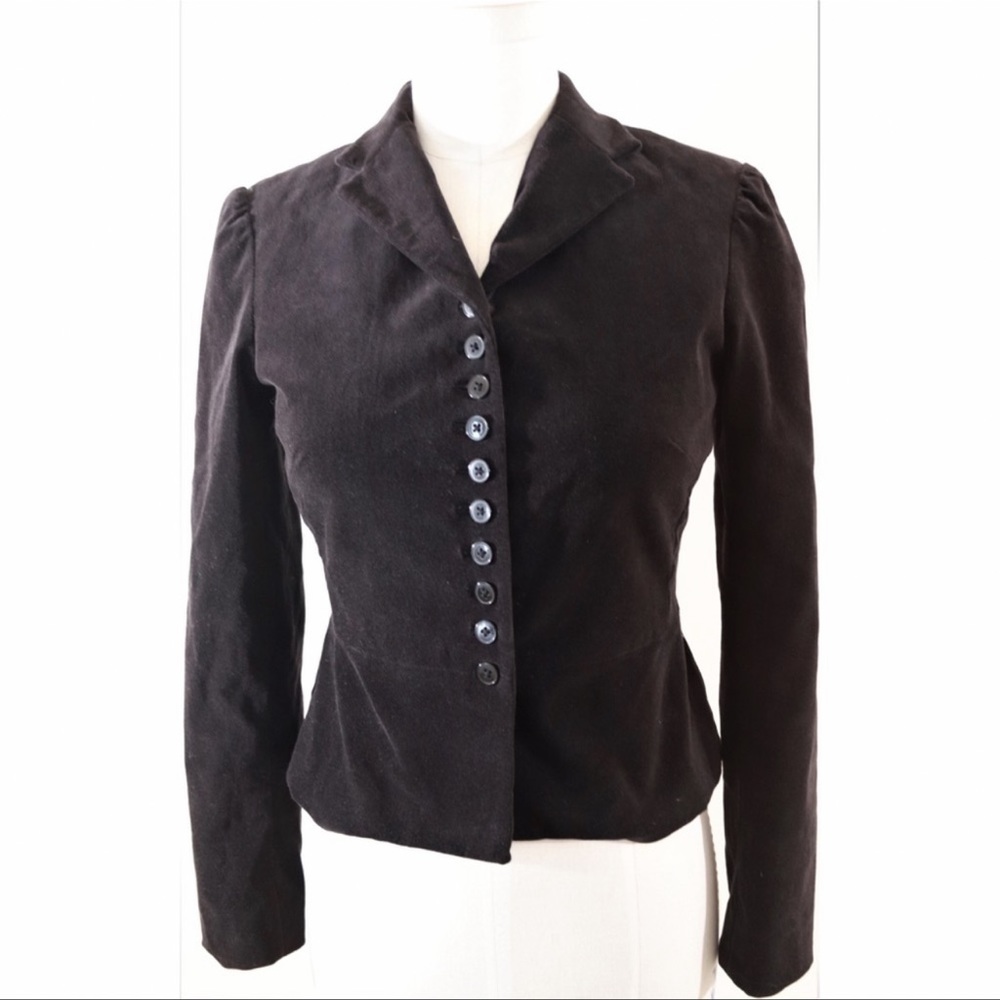 ❤️ GAP Victorian Vibe Black Velvet Blazer